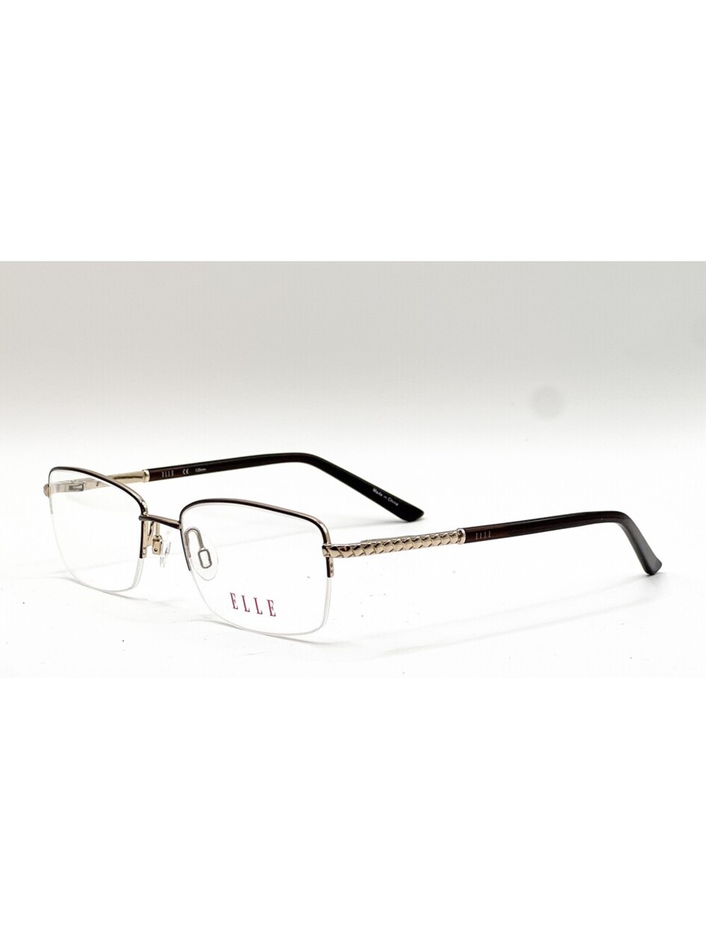 Elle EL13487 BR Brown Gold Authentic Designer Eyeglass Frames 53-18-135